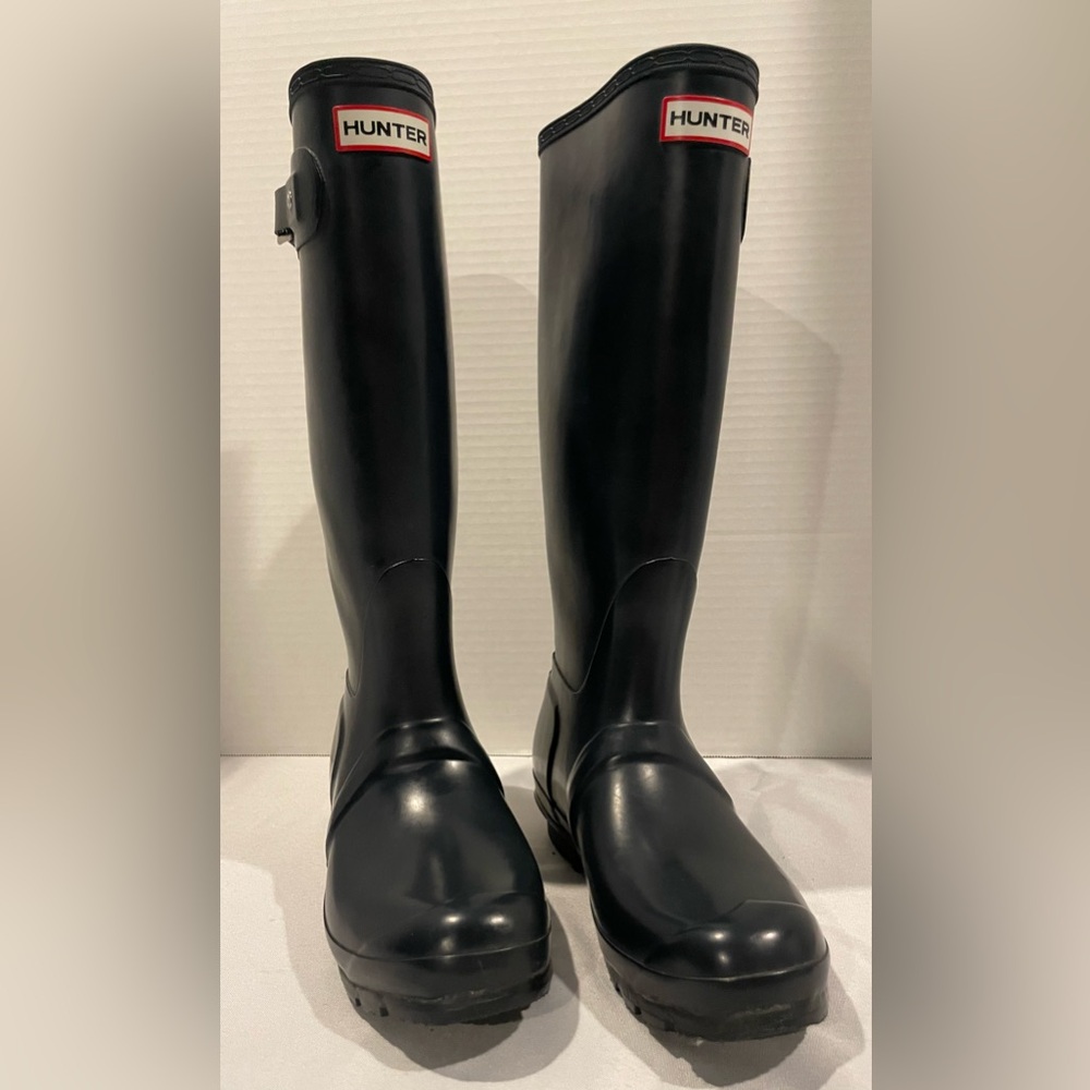 HUNTER The Original Wellington Tall Rain Boots Navy Women’s Size 6 Men’s 5